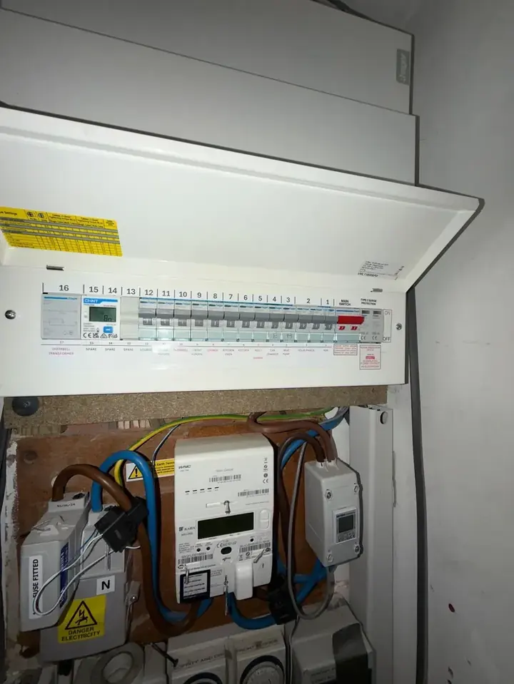 Consumer unit and meter position during system integration